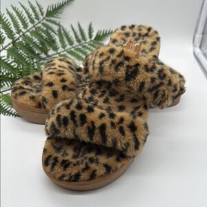 Koolaburra by Ugg Leopard Print Fuzzy Footwear